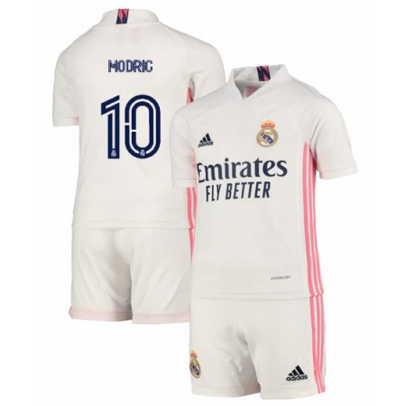 Koszulka Real Madryt Luka Modrić 10 Dziecięcy Domowe Koszulki Piłkarskie 2020-2021 Krótki Rękaw